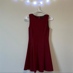 Fit and Flare Maroon dress